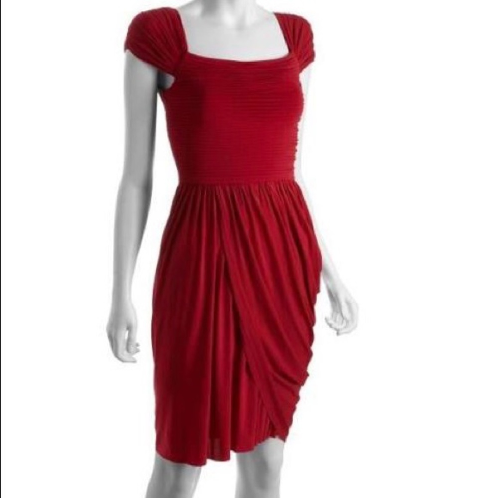 Bcbgmaxazria Mikaela Draped Asymmetrical Dress